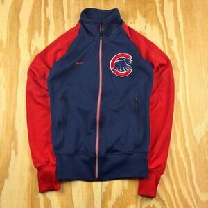 Nike Chicago Cubs Full Zip Track Jacket – Royal Blue/Red – Women’s XS